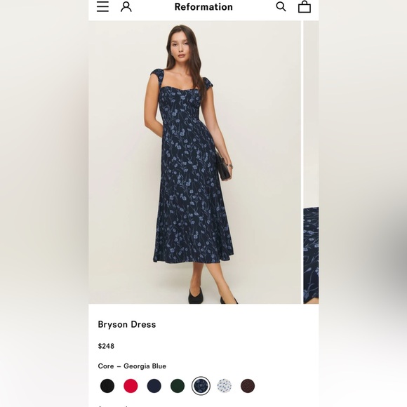 Reformation Dresses & Skirts - SALE NWT Reformation Bryson Dress, Georgia Blue, size 6